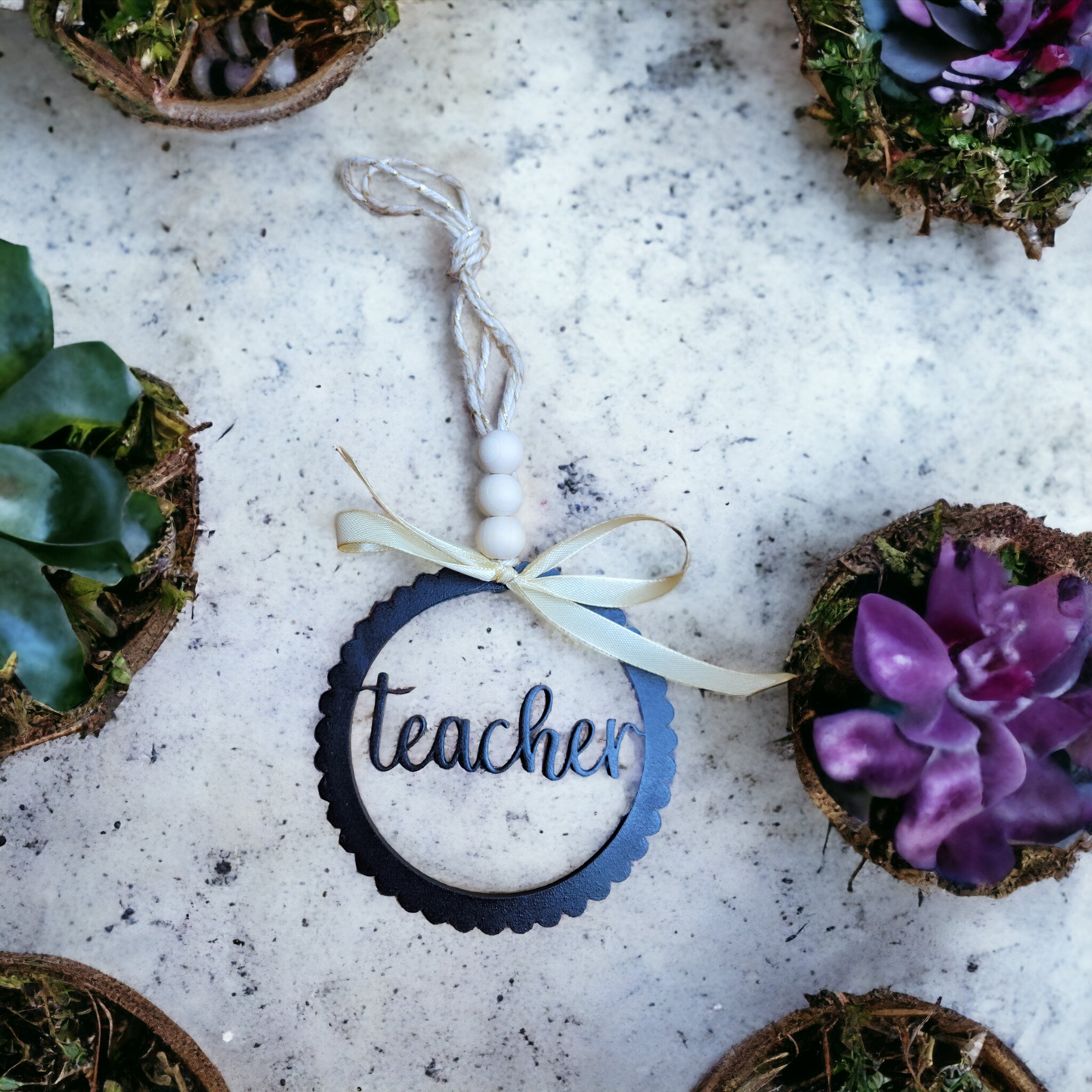 Teacher Car Charm