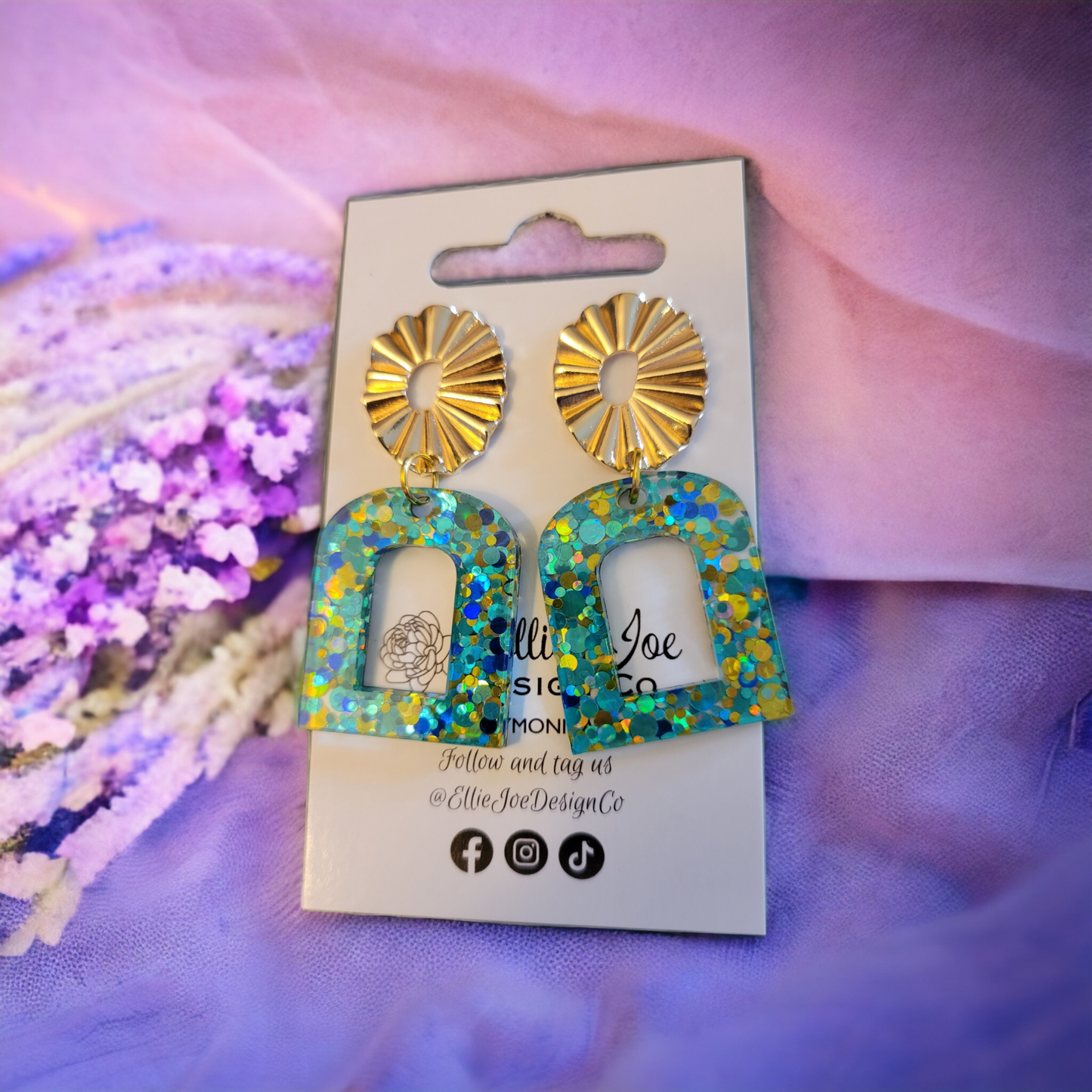 Gold and Glitter Dangles
