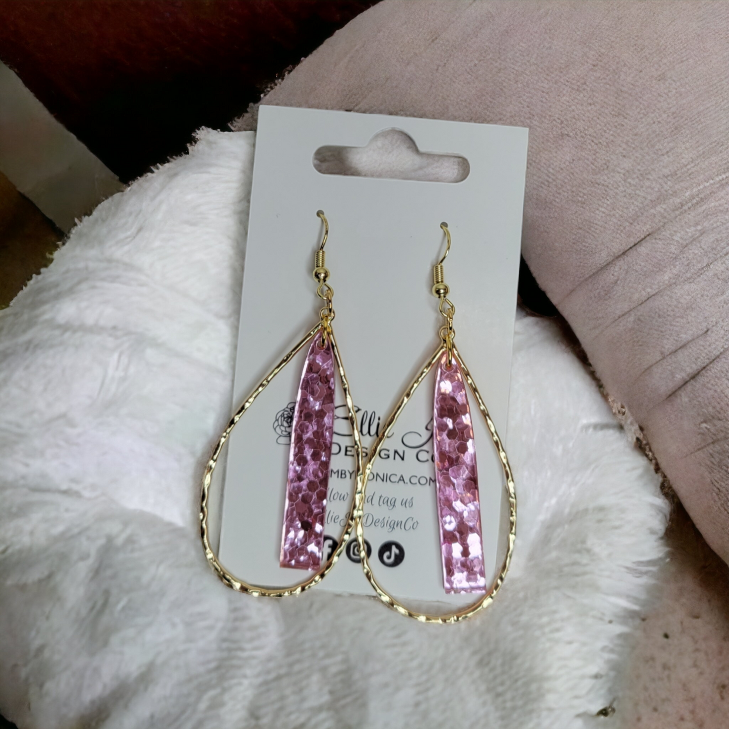 Hammered Gold Dangles