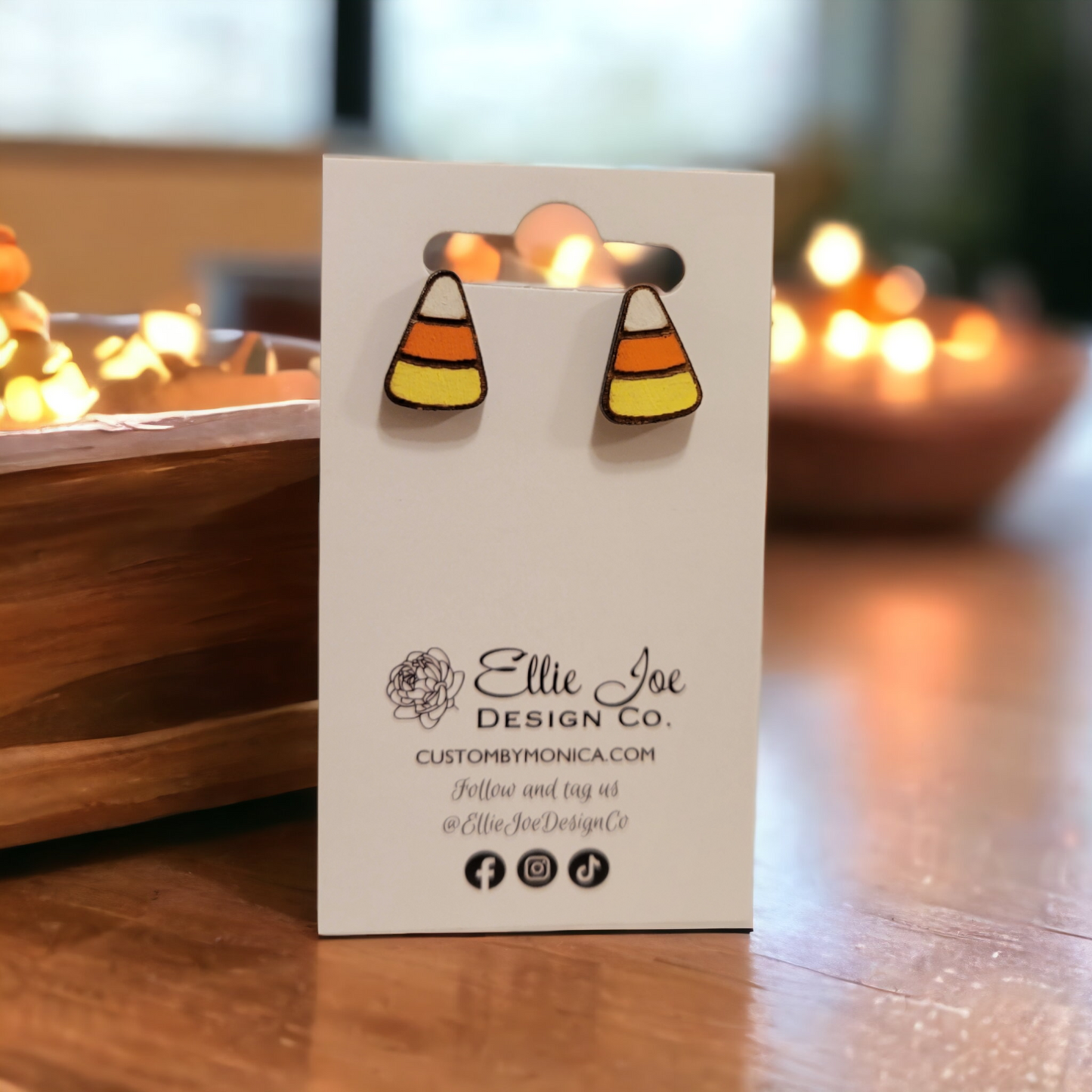 Candy Corn Stud Earrings