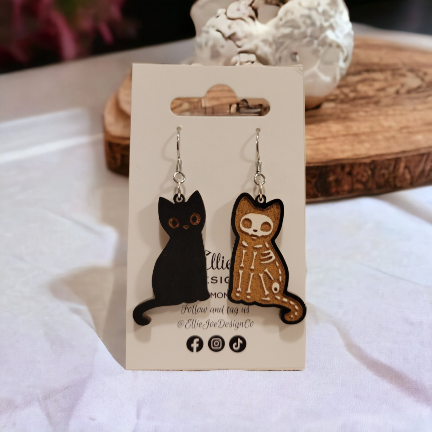 Spooky Cat Dangles