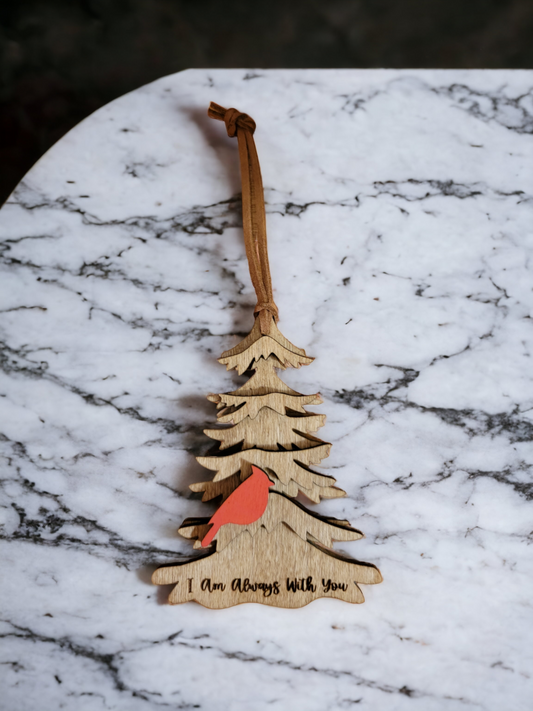 I Am Always With You Cardinal Ornament