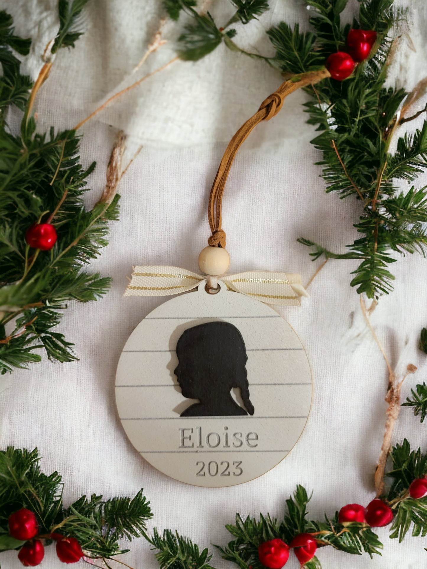 Custom Silhouette Ornament