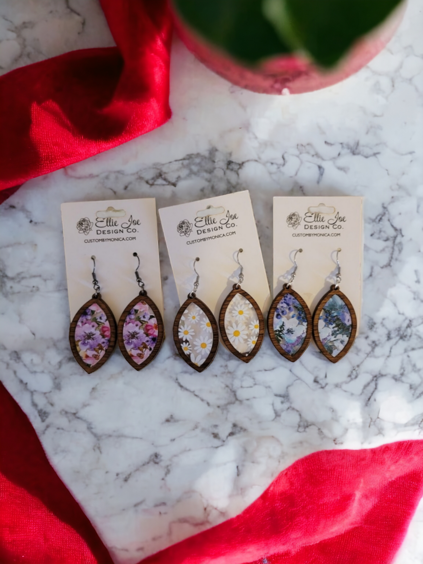 Floral Transparent Dangles
