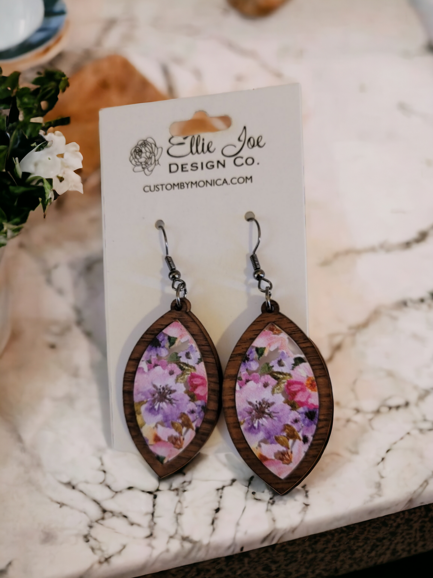 Floral Transparent Dangles