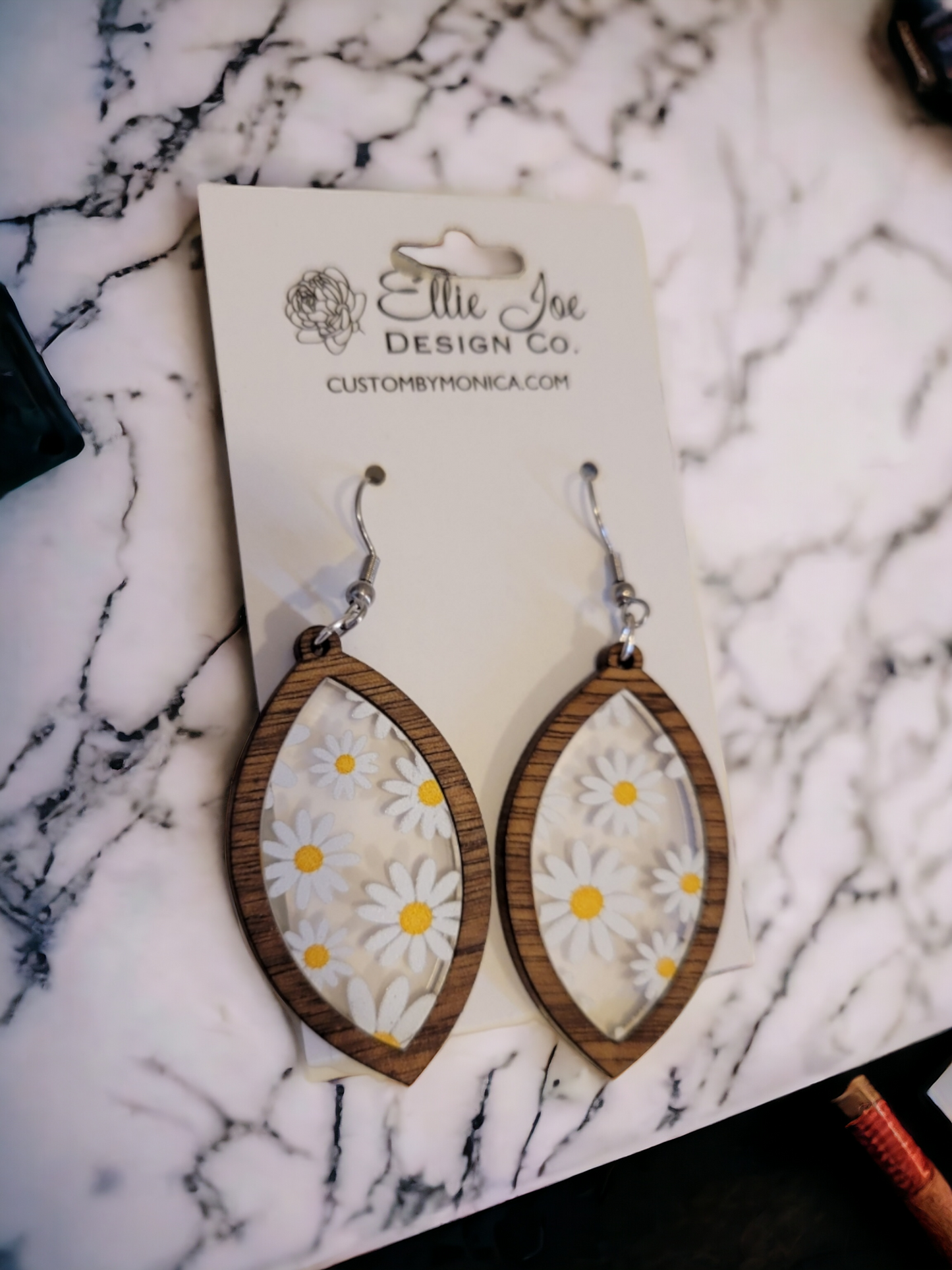 Floral Transparent Dangles