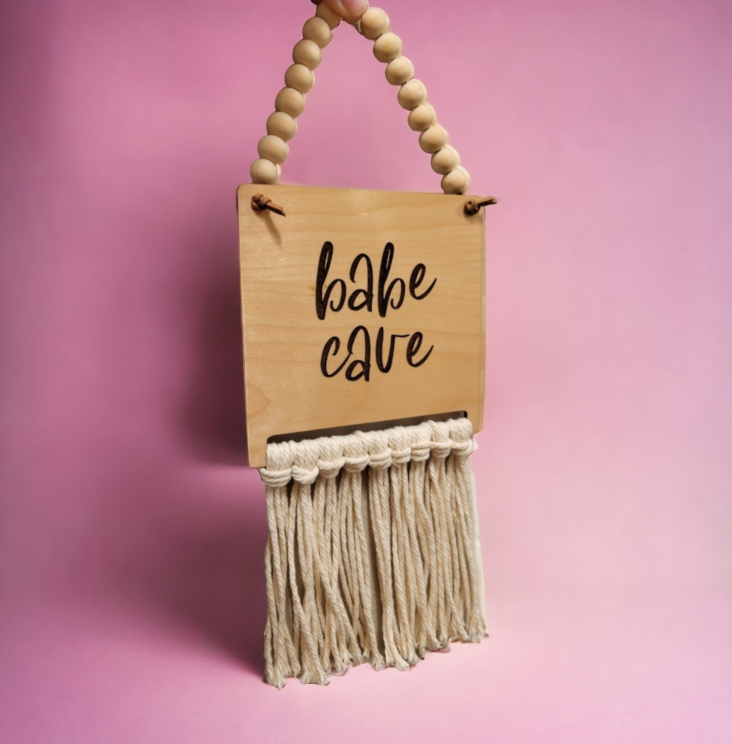 Macrame Nursery or Bedroom Sign
