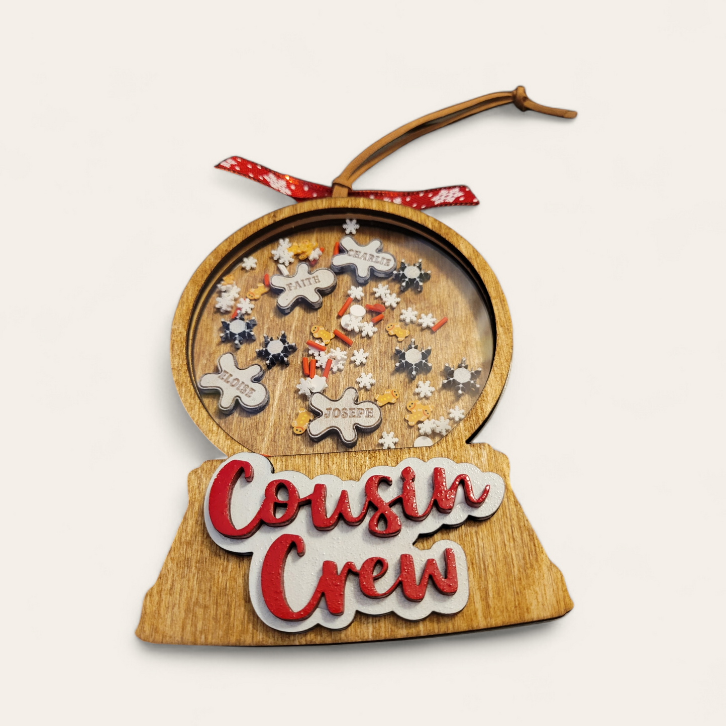 Cousin Crew Shaker Ornament