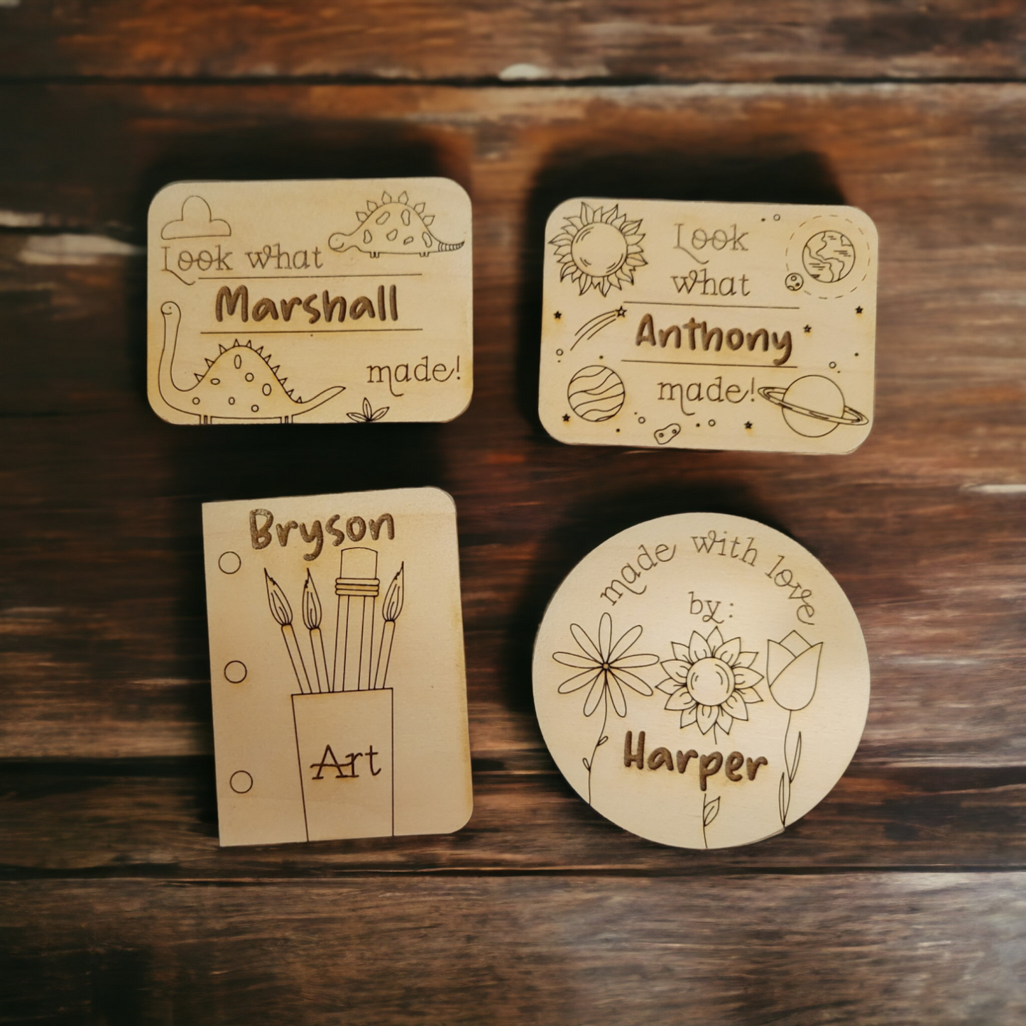 Personalized Kids Art Magnet