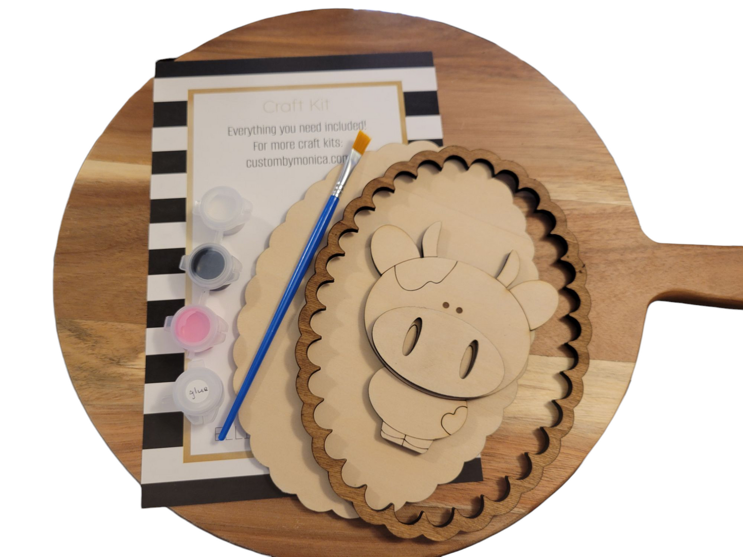 Framed Cow Painting Kit