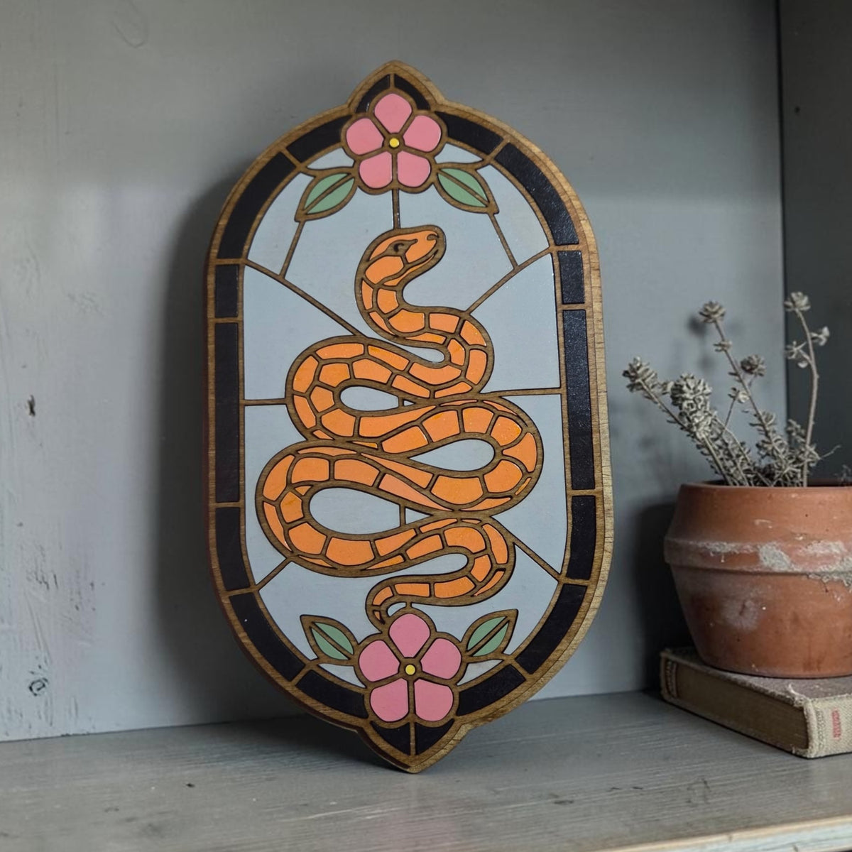Stained Glass Wood Sign Painting Night | October 7 at Restoration Candle Co.