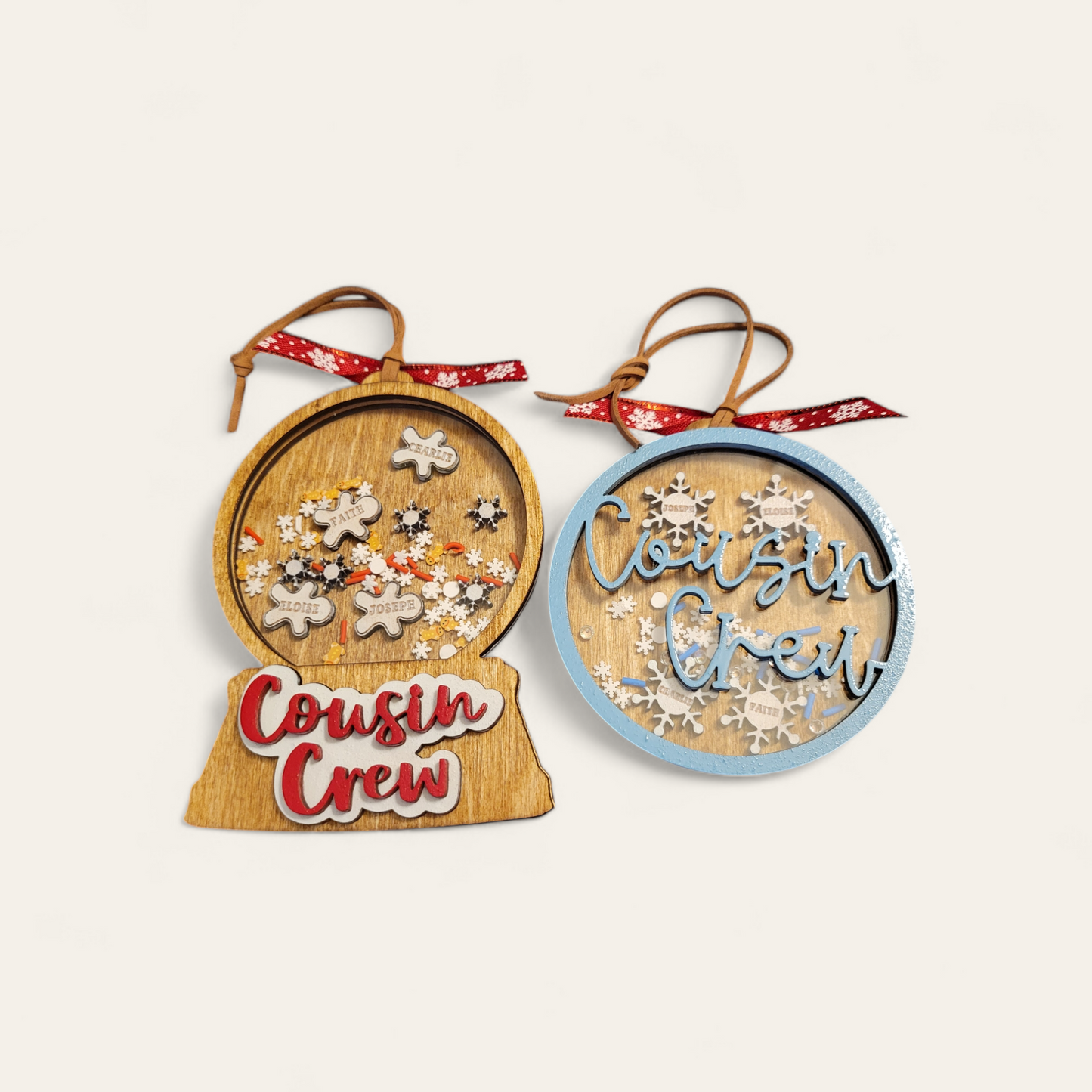 Cousin Crew Shaker Ornament