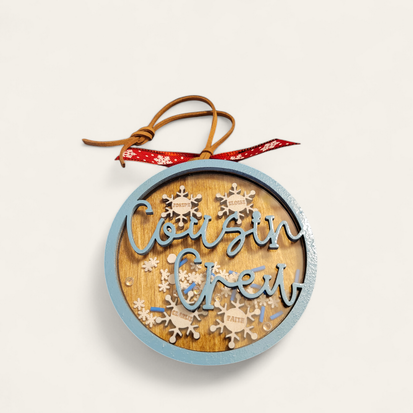 Cousin Crew Shaker Ornament