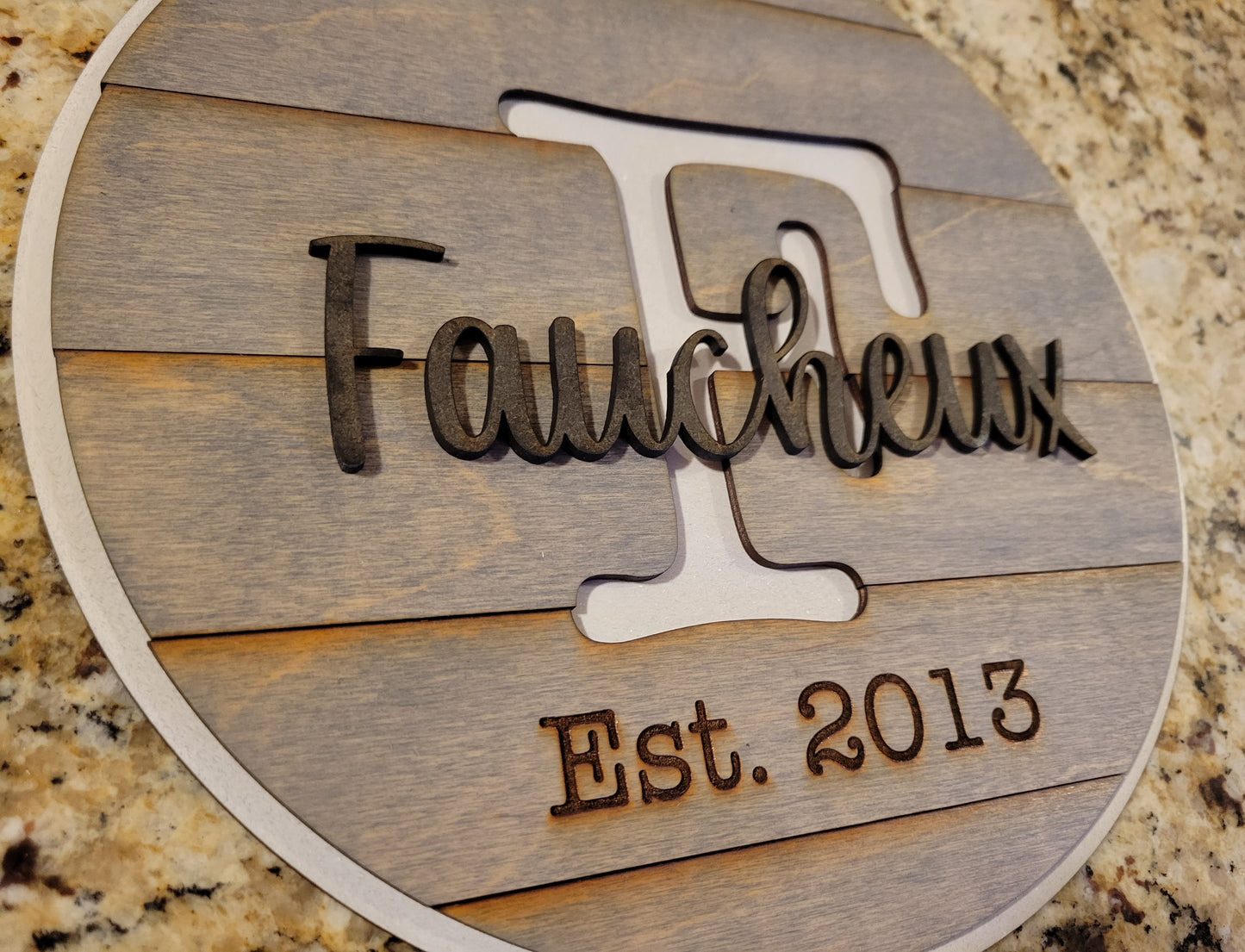 Custom Family 12" Sign