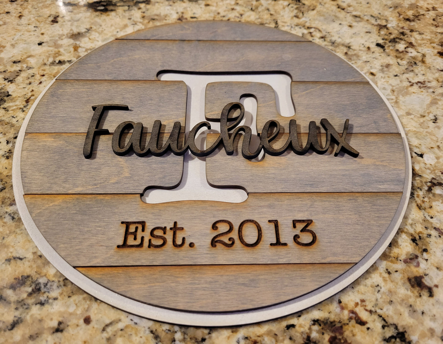 Custom Family 12" Sign