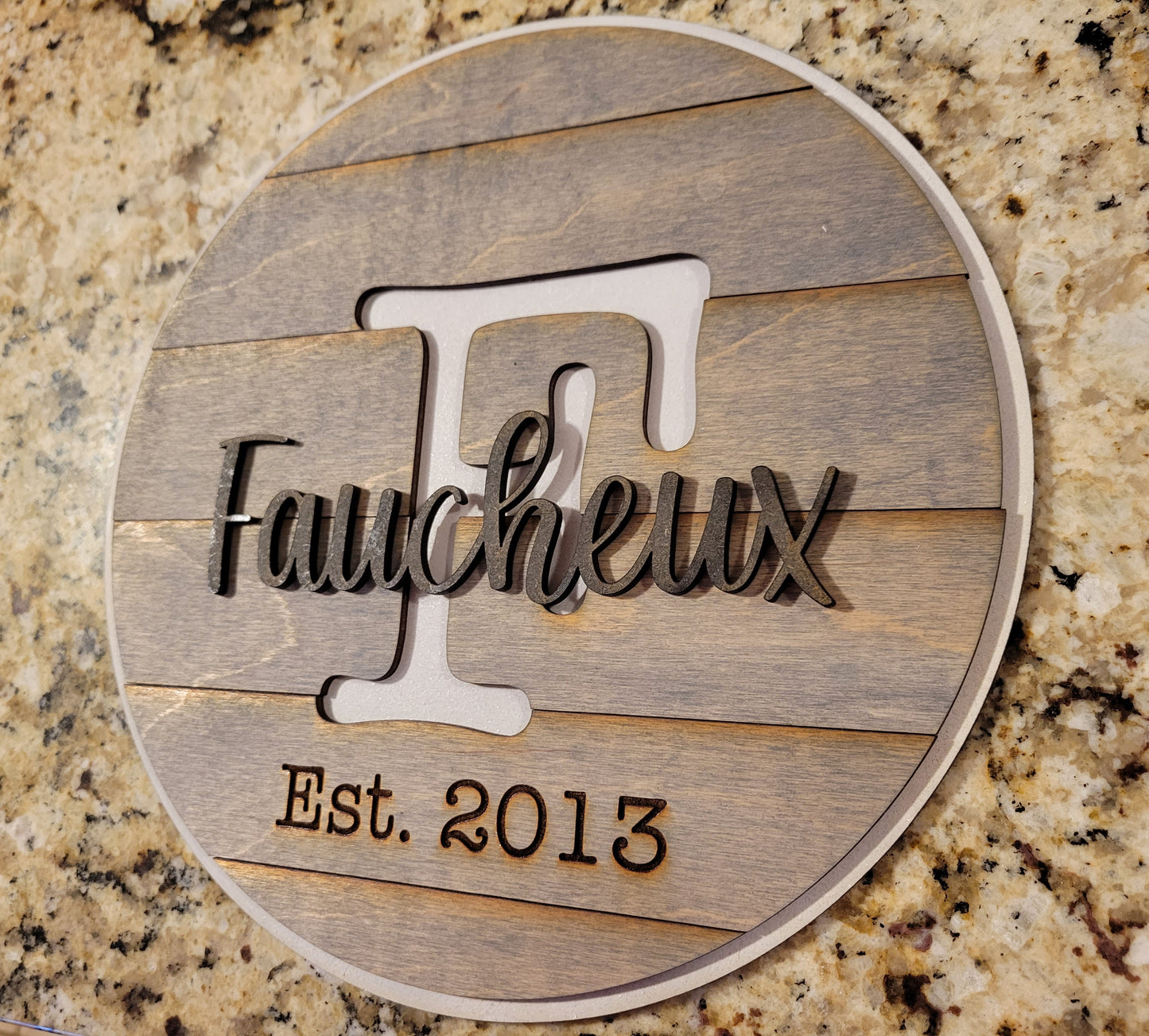 Custom Family 12" Sign