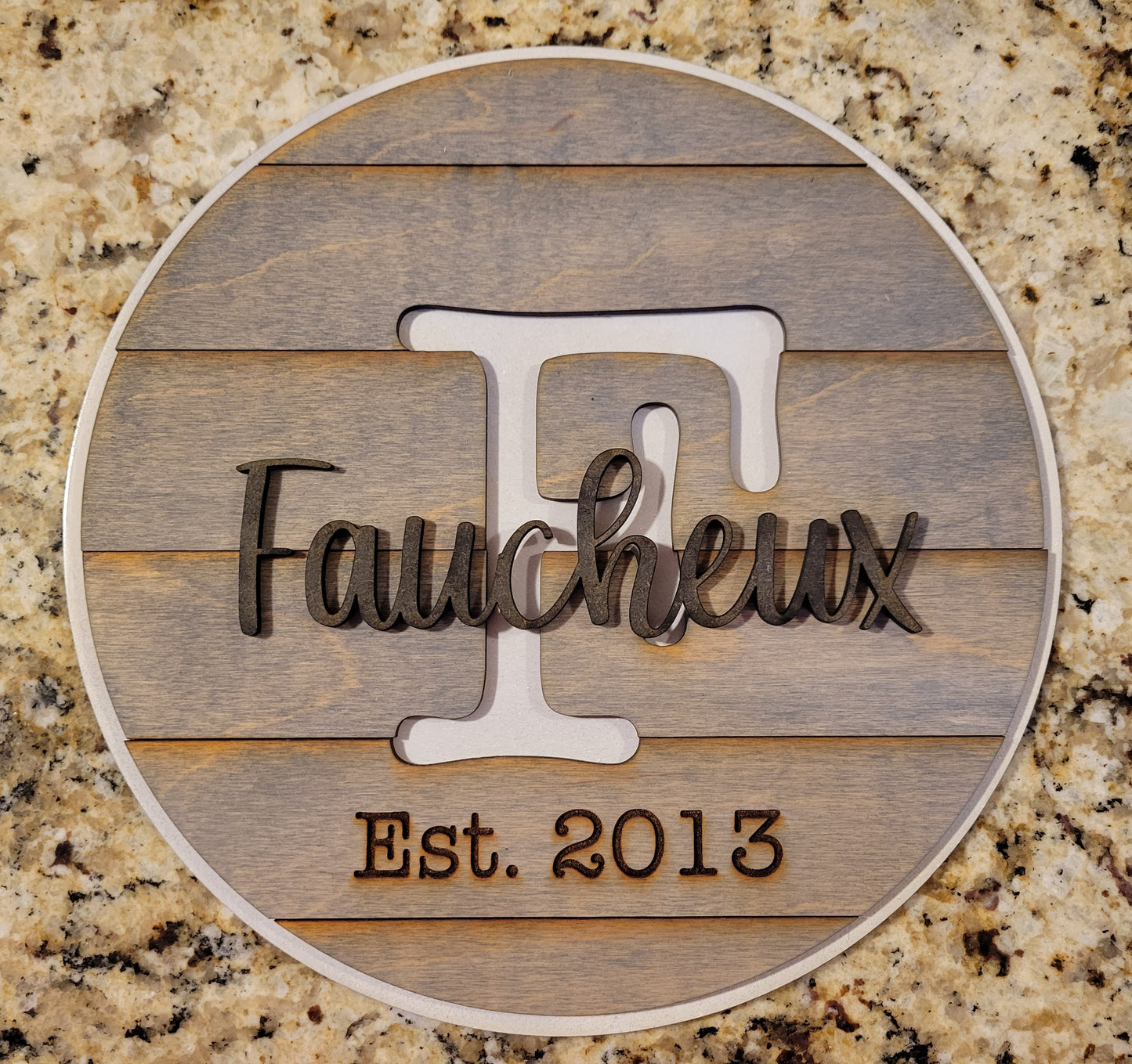 Custom Family 12" Sign