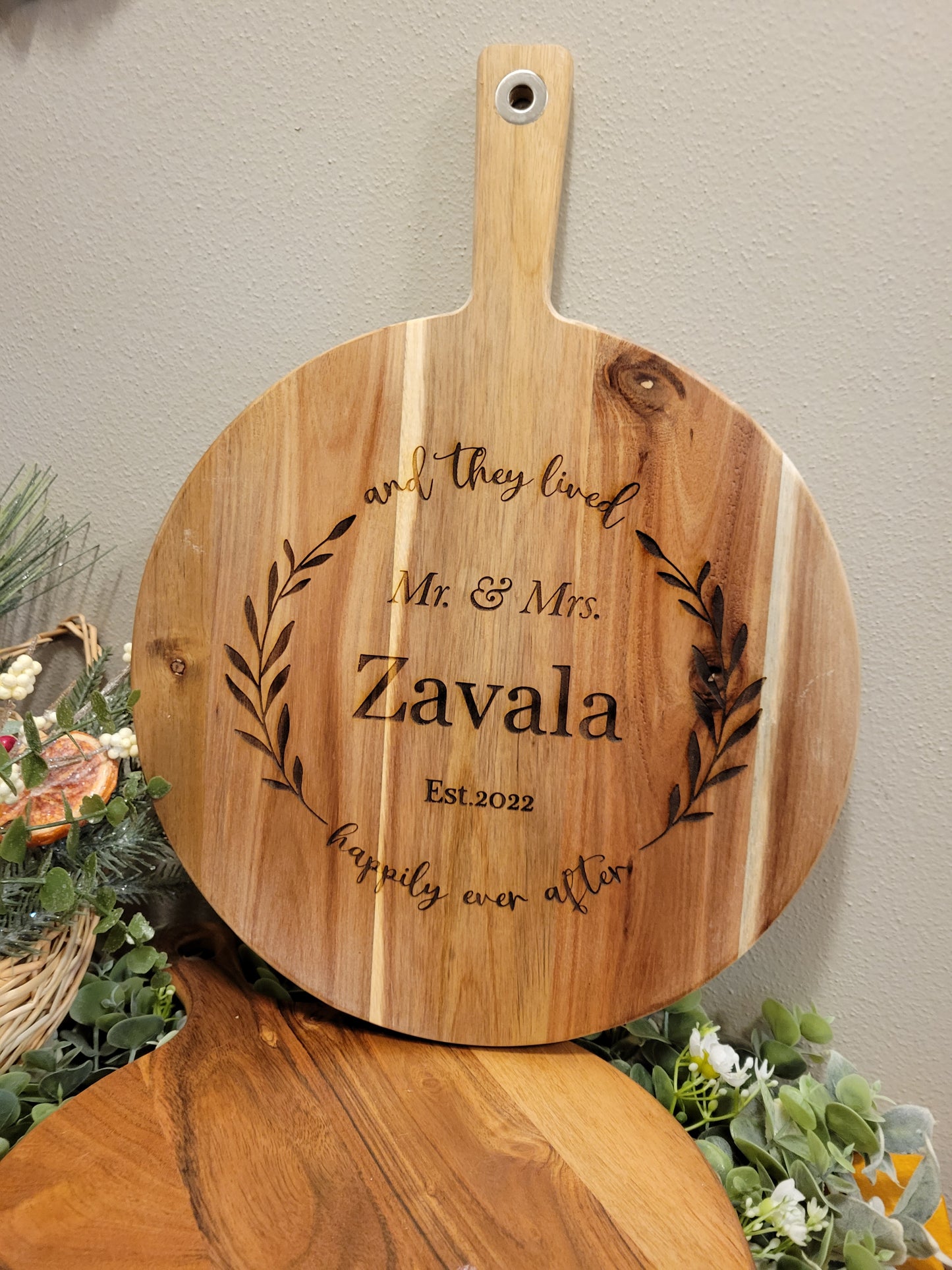 Wedding Engraved Cutting Board