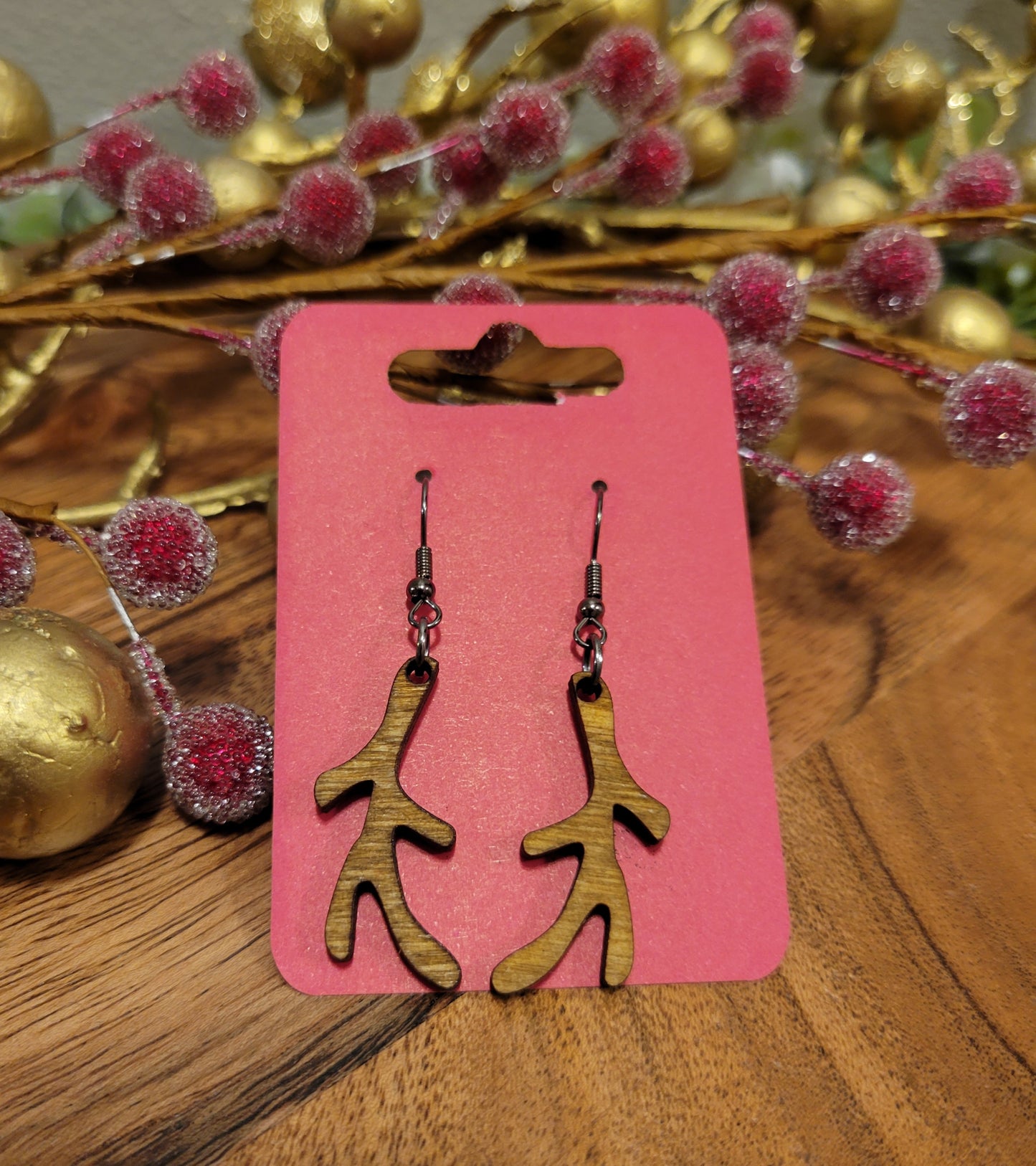 Antler Dangle Earrings