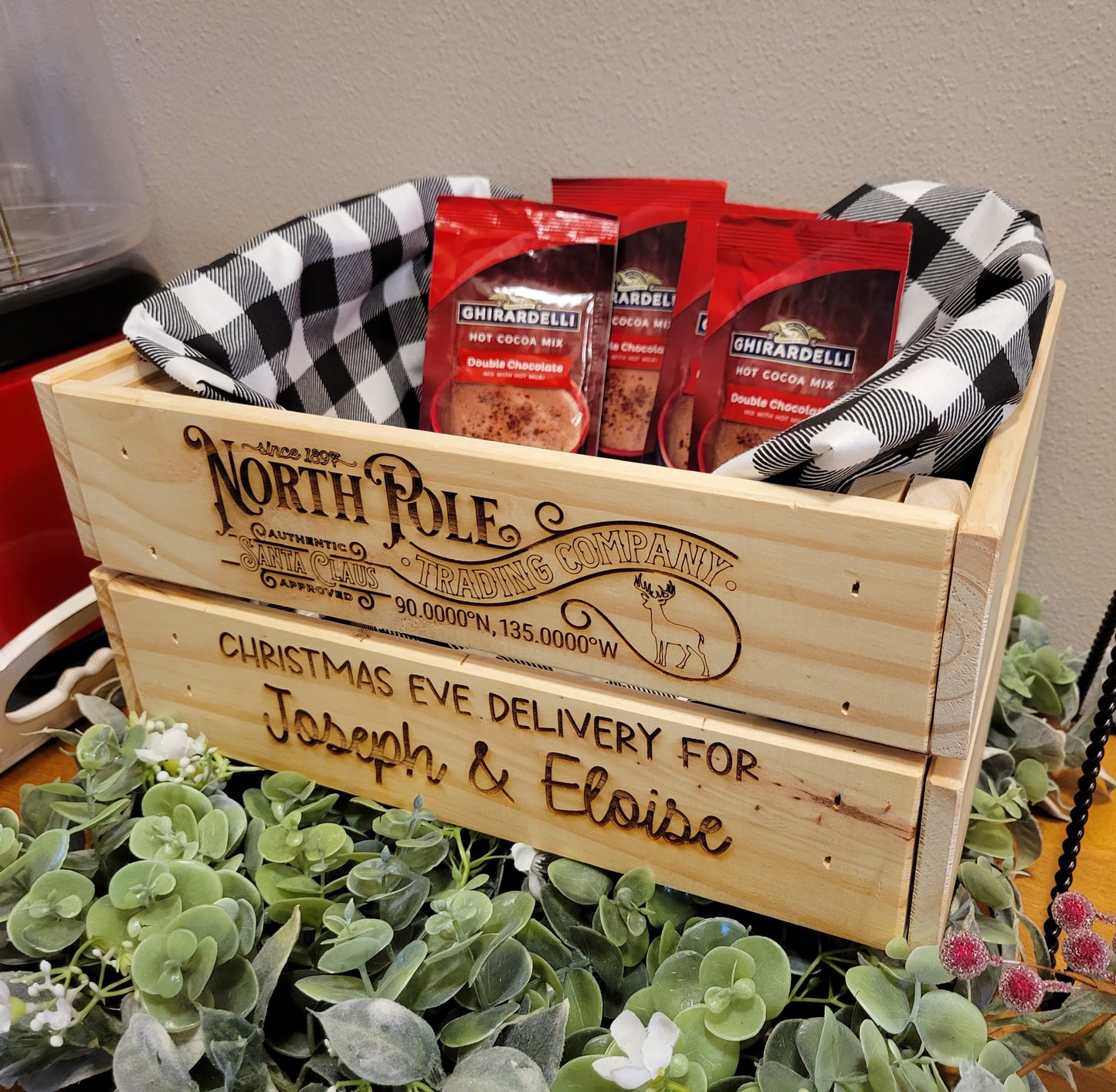 Christmas Eve Personalized Crate