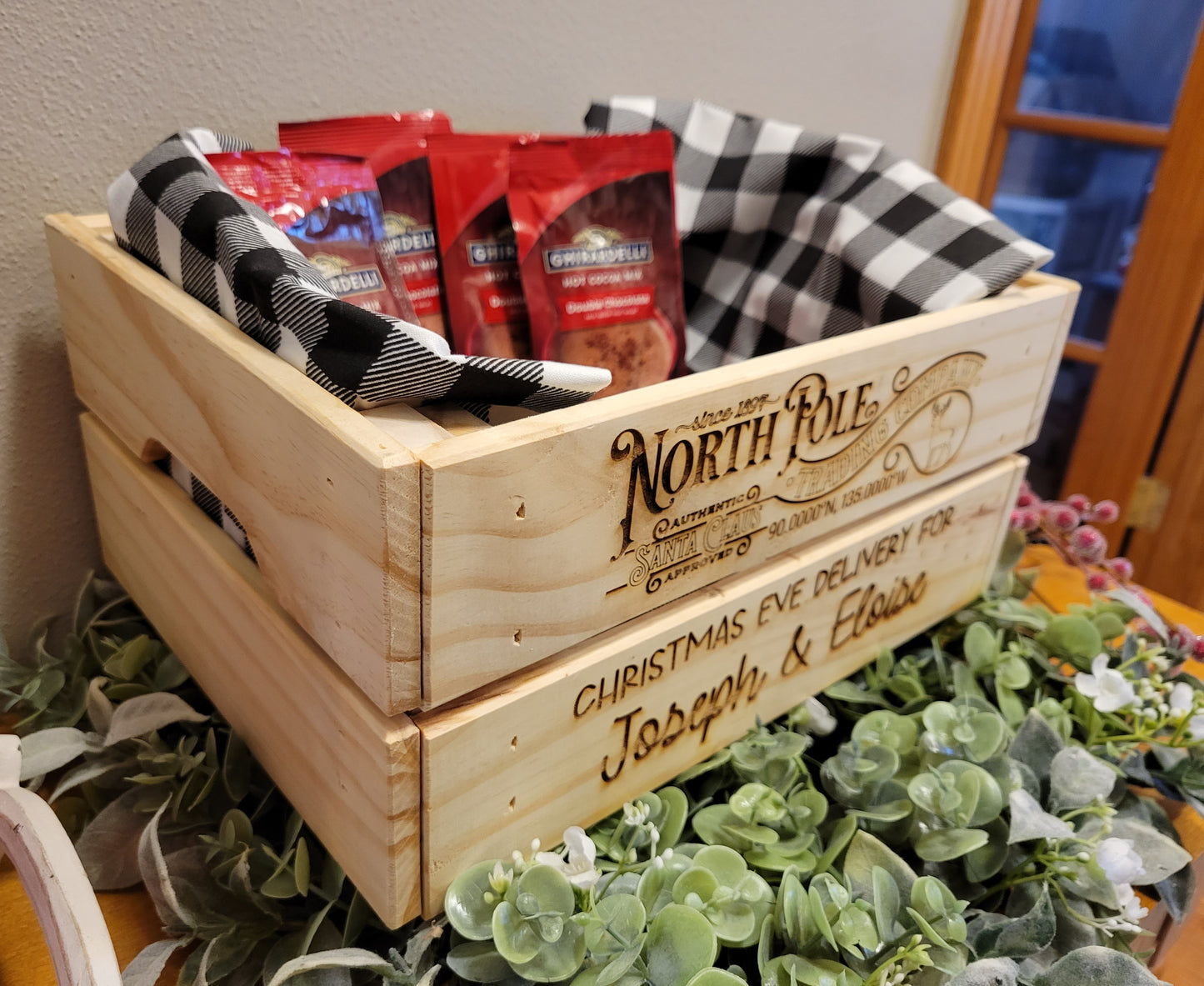 Christmas Eve Personalized Crate