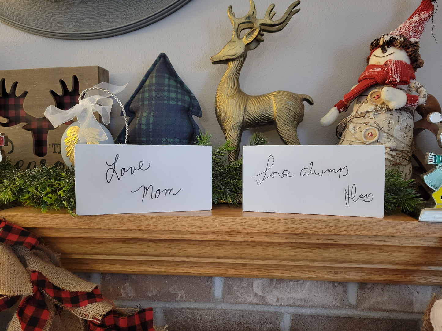 Custom Signature Shelf Sitter Sign