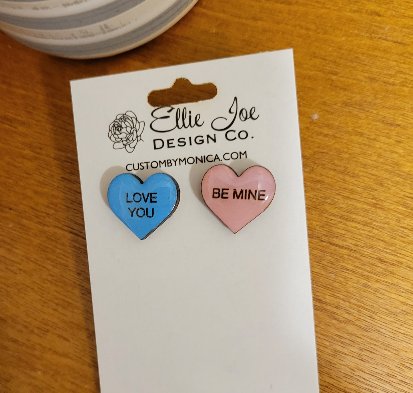 Conversation Heart Studs