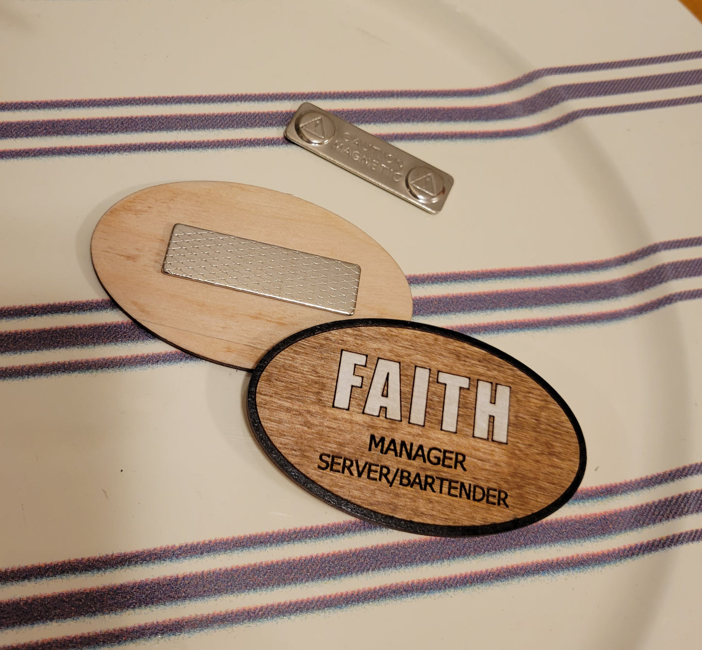 Magnetic Name Tag