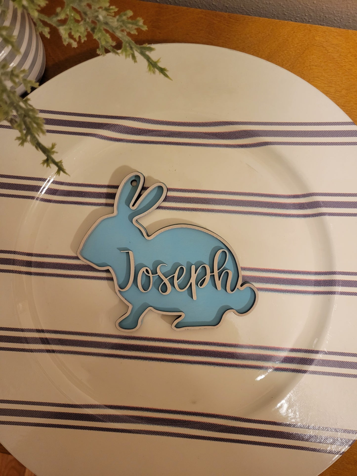 Bunny Personalized Basket Tag