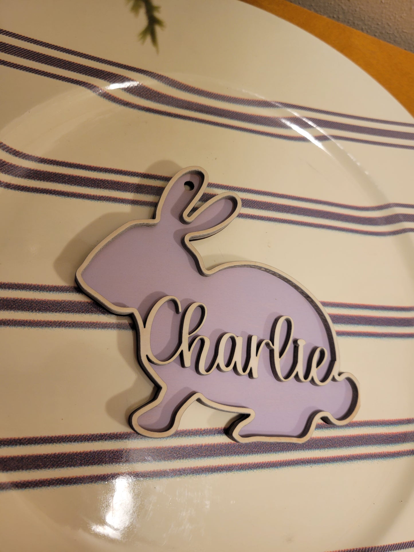 Bunny Personalized Basket Tag