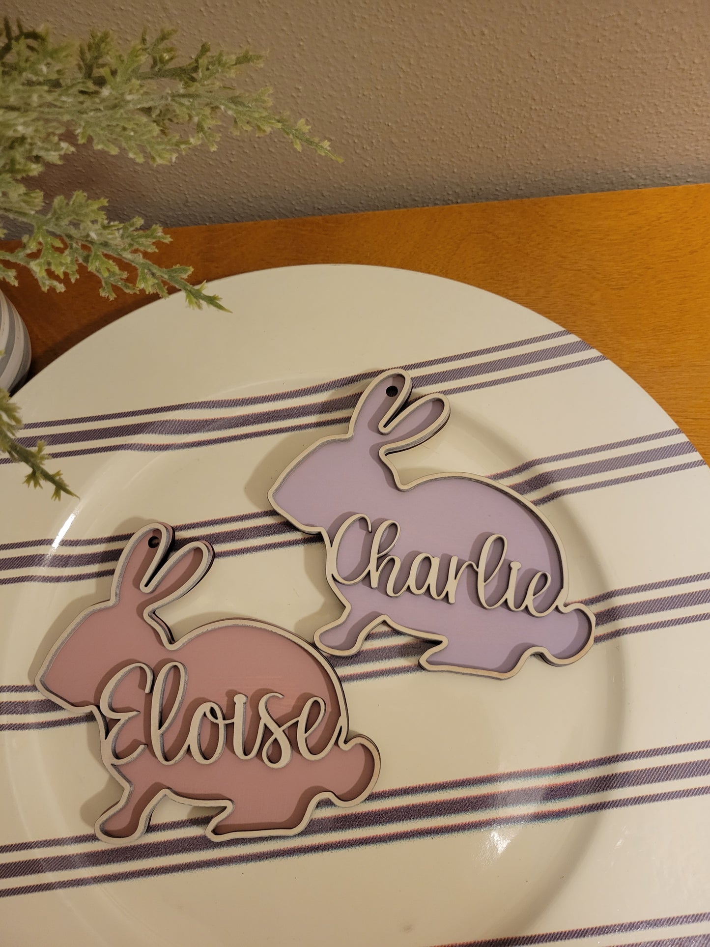 Bunny Personalized Basket Tag