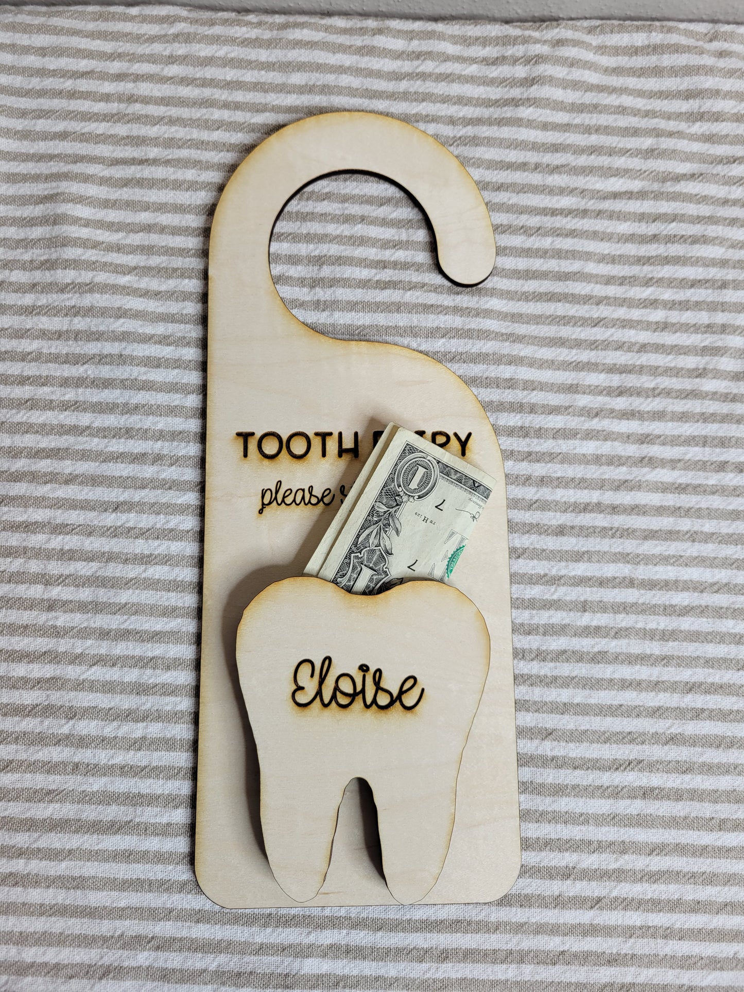 Tooth Fairy Door Hanger - Personalized