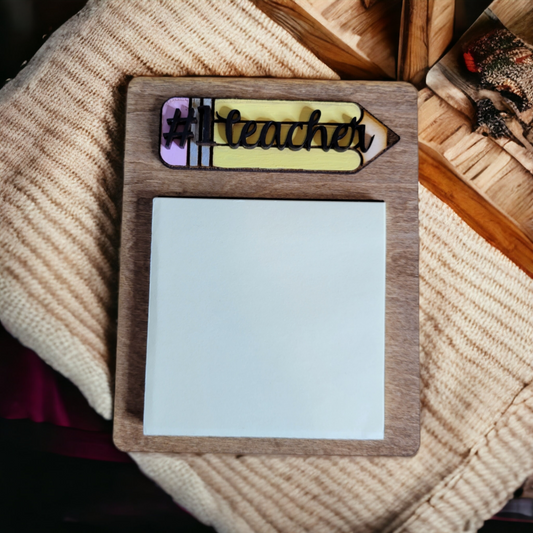 Personalized Sticky Note Holder