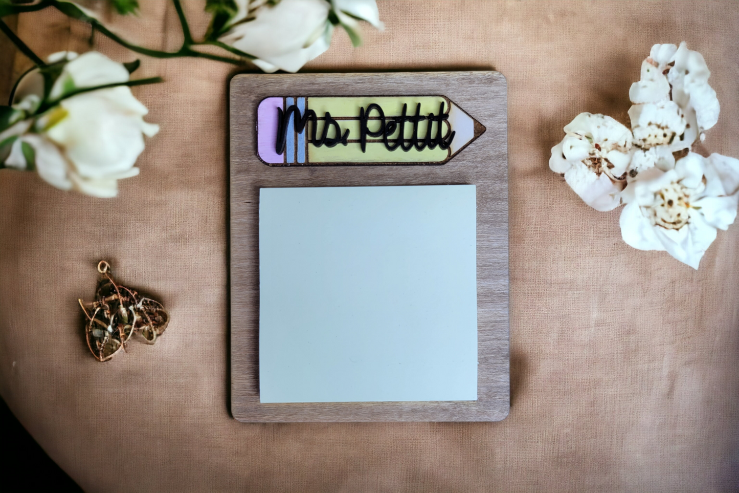 Personalized Sticky Note Holder