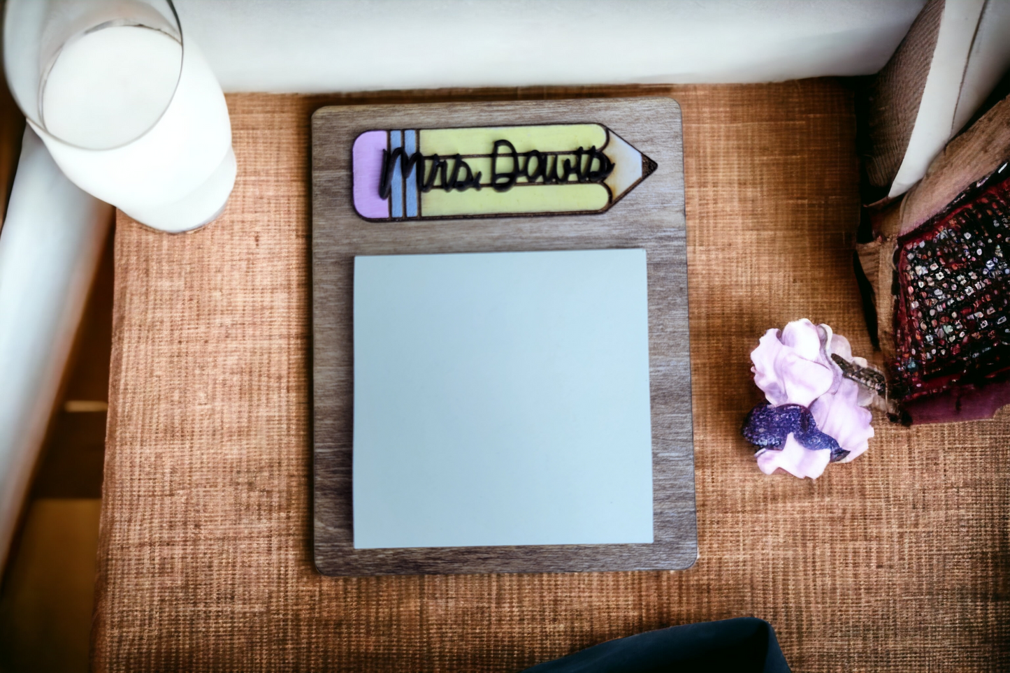 Personalized Sticky Note Holder