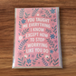 Funny mom card in pink tones with flowers, designed by Ellie Joe Design Co