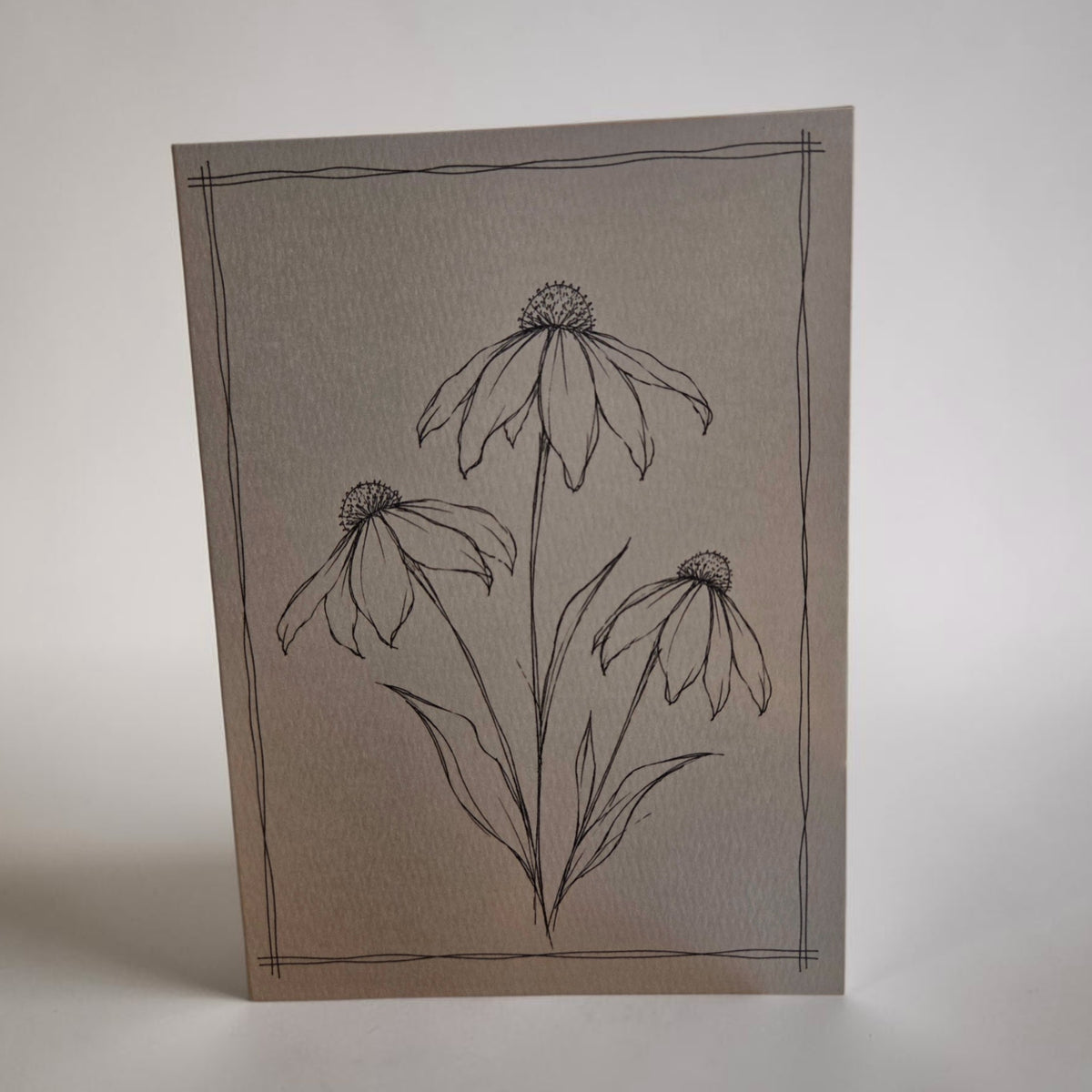 Coneflower Paint Your Own Watercolor Greeting Card | 5×7