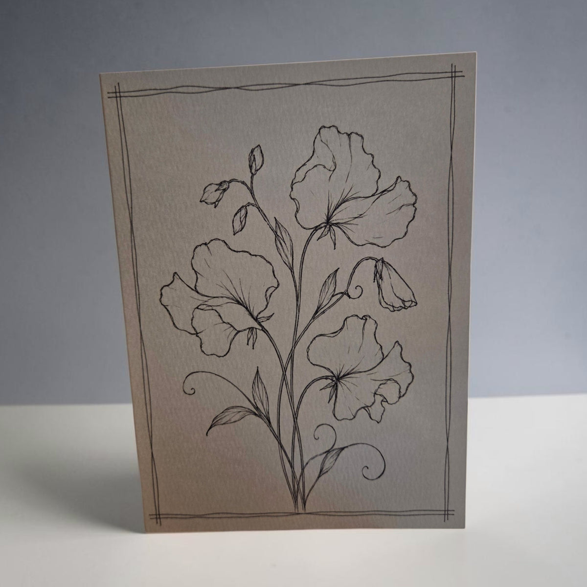 Sweet Pea Paint Your Own Watercolor Greeting Card | 5×7