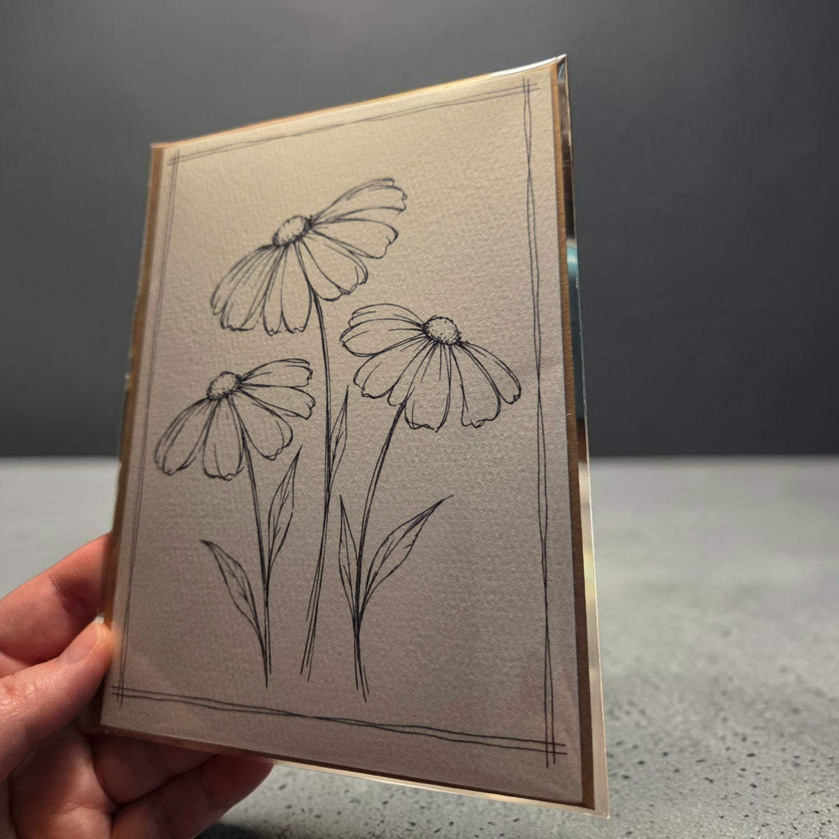 Daisy Paint Your Own Watercolor Greeting Card | 5×7