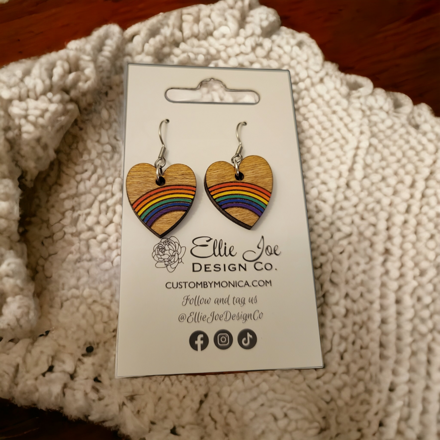 Heart Rainbow Dangles