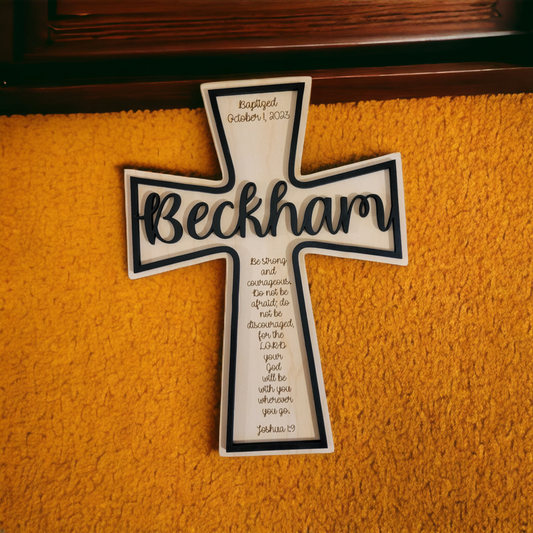 Baptism Cross - Personalization Available
