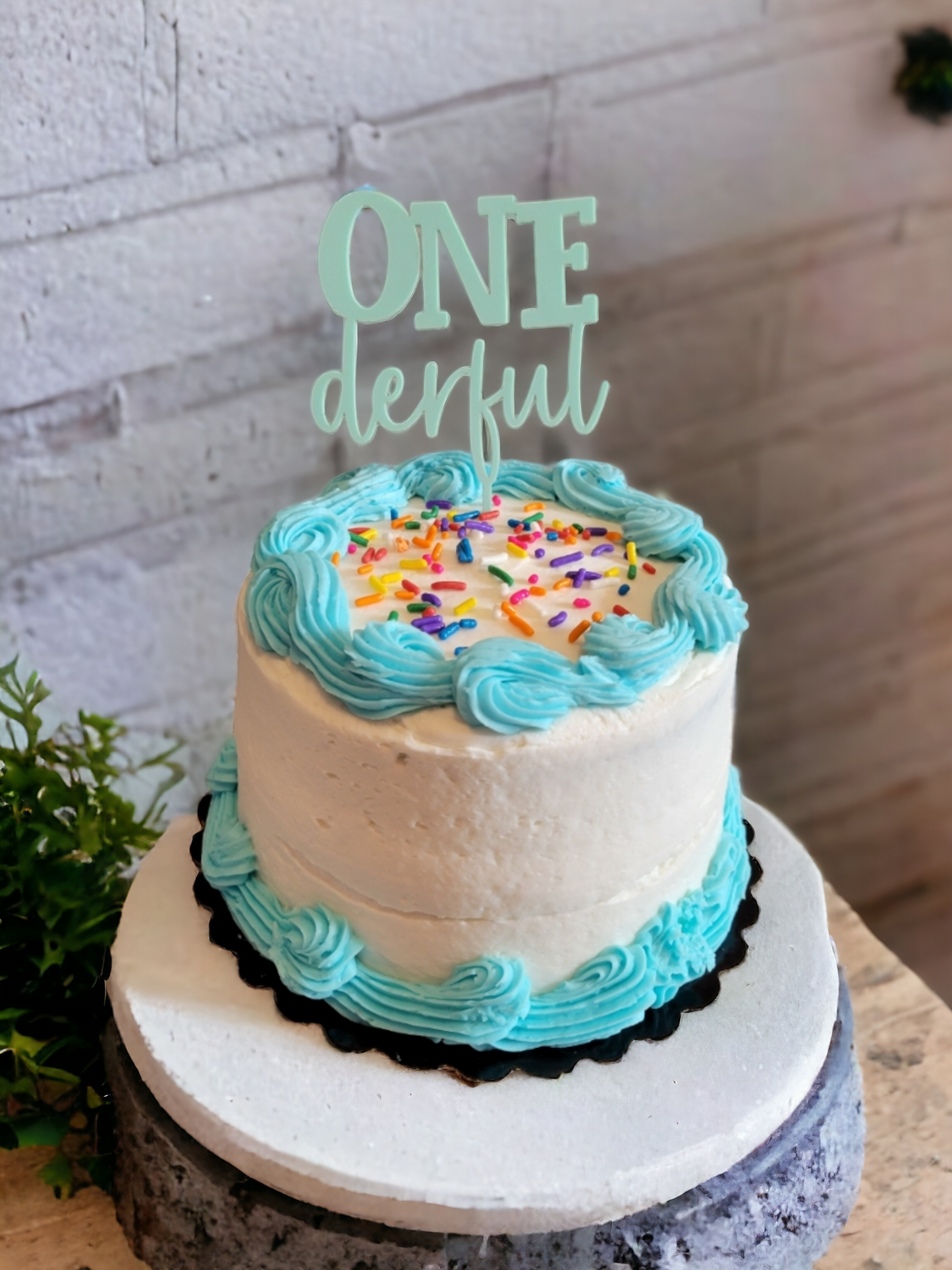 ONEderful Smash Cake or Cupcake Topper