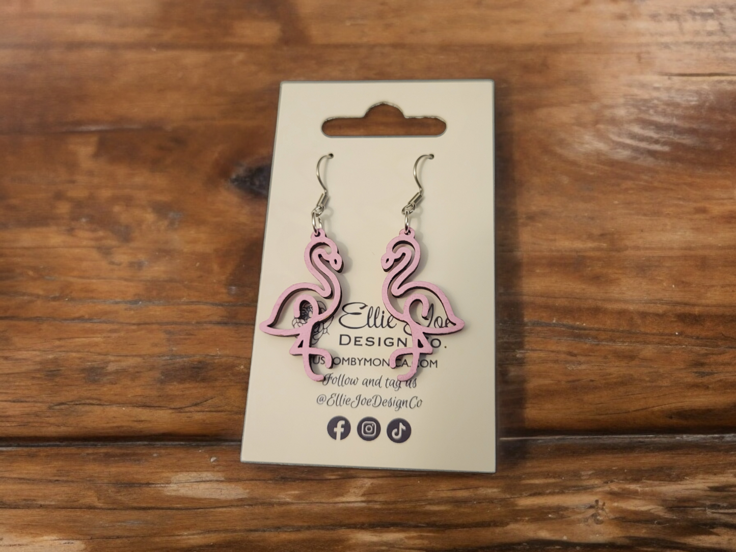 Pink Flamingo Dangles