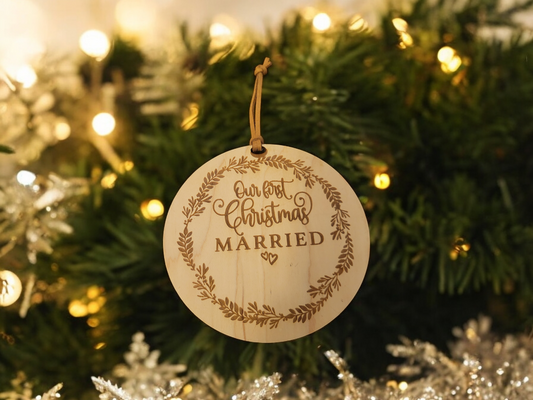 First Christmas Married Ornament