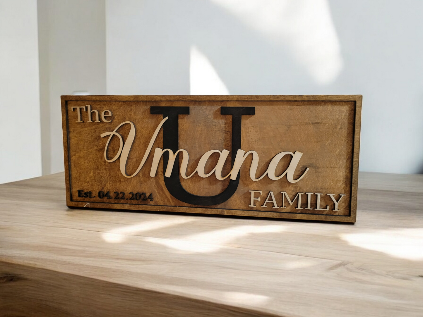 Family Name Established Sign