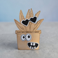 Funny Plant Face Magnets (3 Pack) | Leaf Decor Accessories