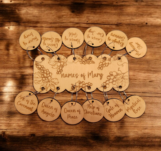 Names of Mary Wine Charms