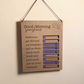 Kids Morning Routine Chart Sign | 8x10 Sliding Chore Board