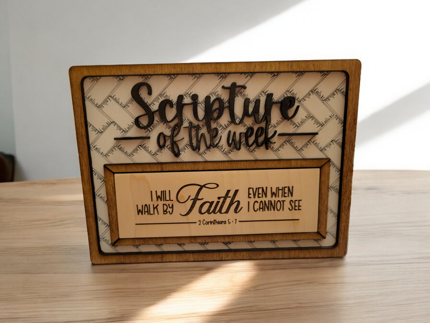 Interchangeable Scripture Sign