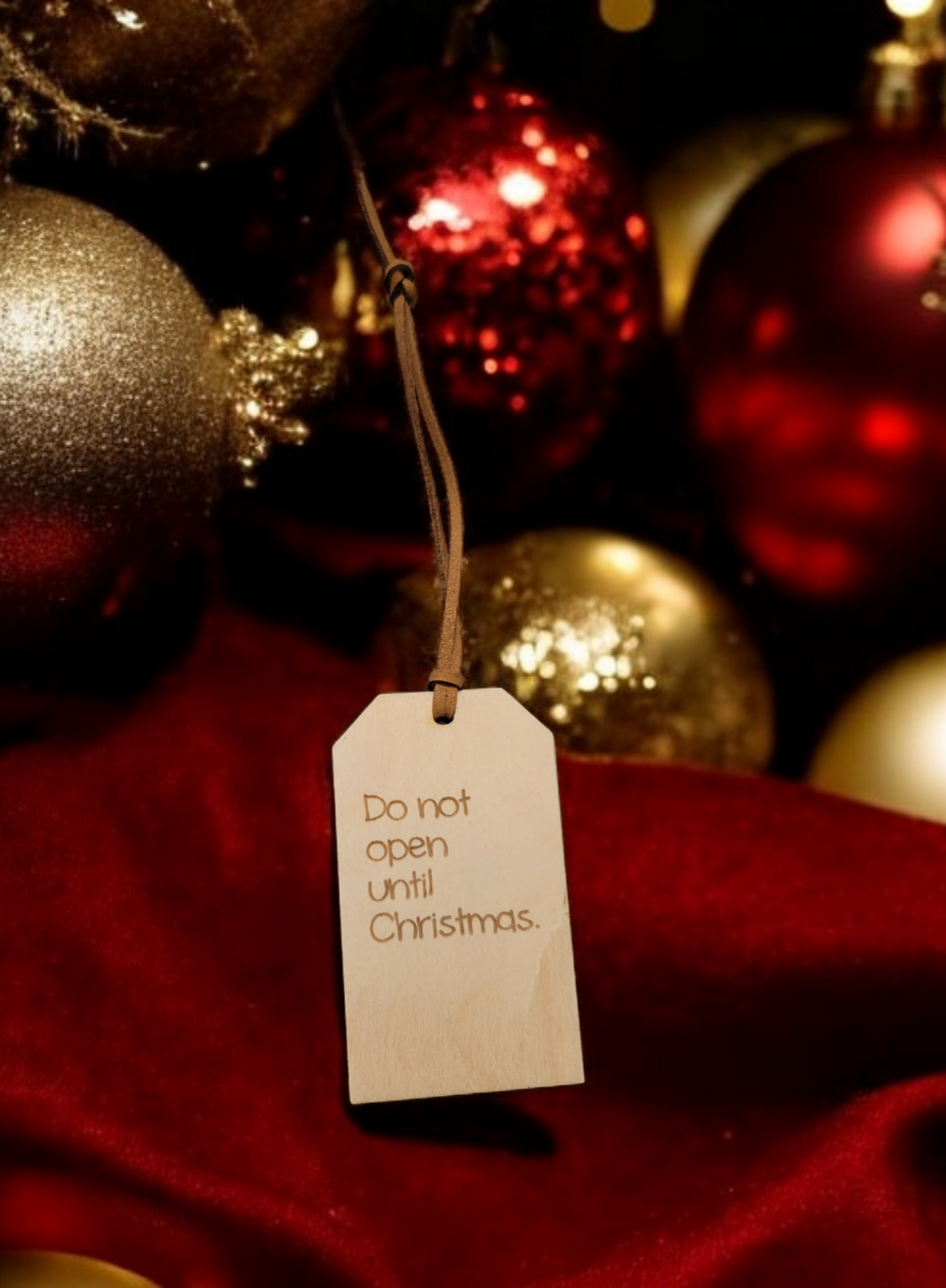 Christmas Wine Tag